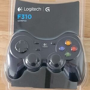 Logitech F310 Gamepad, Black, New